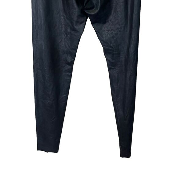 Commando Faux Leather Leggings High Rise Stretch Pull On Black Women’s M - Picture 8 of 9